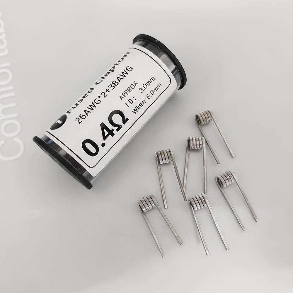 Coil Building Kit - 6 pièces Ni80 26x2+38AWG ID3.0 0.4ohm