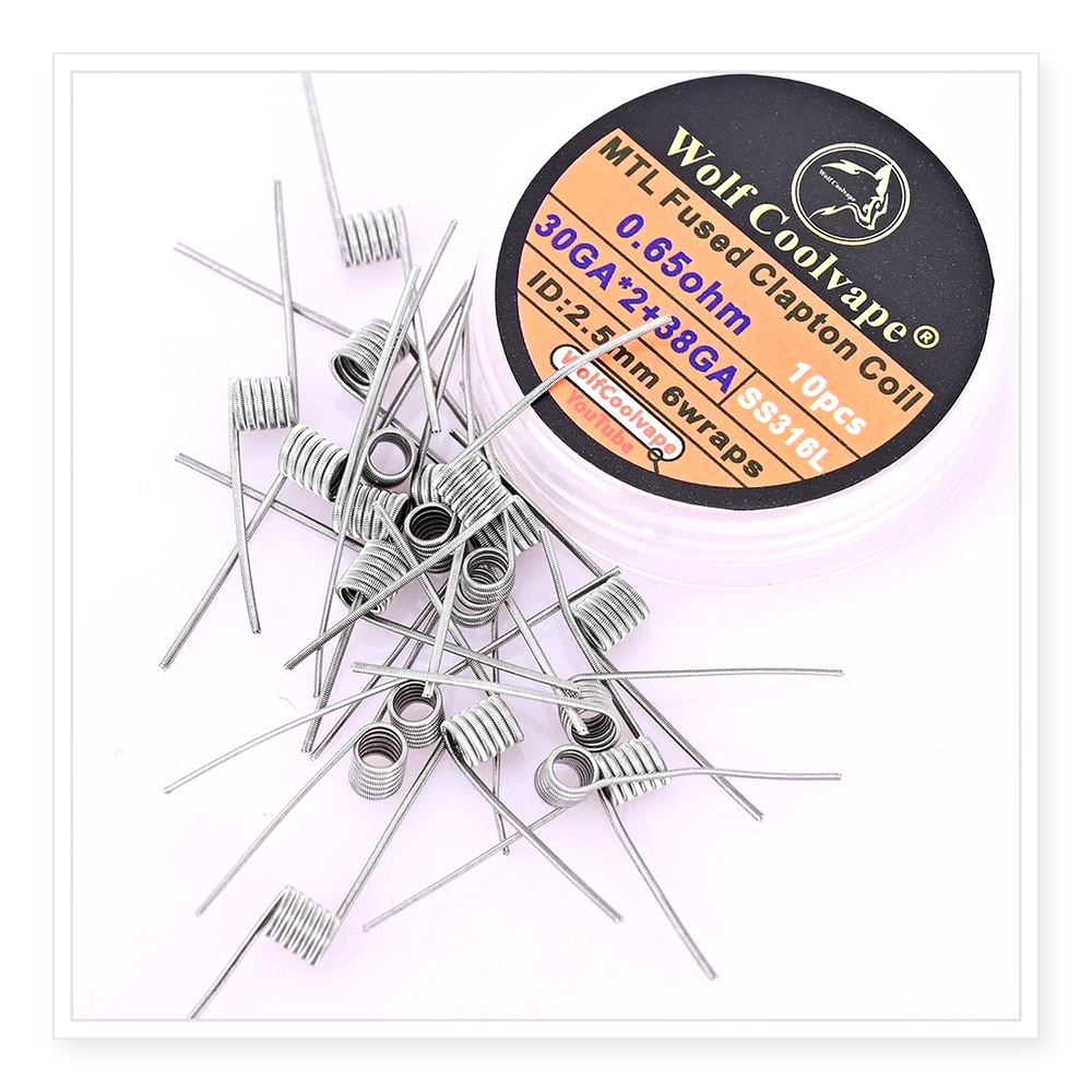 Bobines Clapton fusionnées Wol - Vape Coil Replacement avis et prix