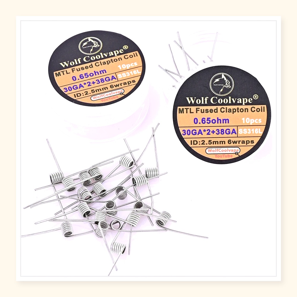 Bobines Clapton fusionnées Wol - Vape Coil Replacement avis et prix