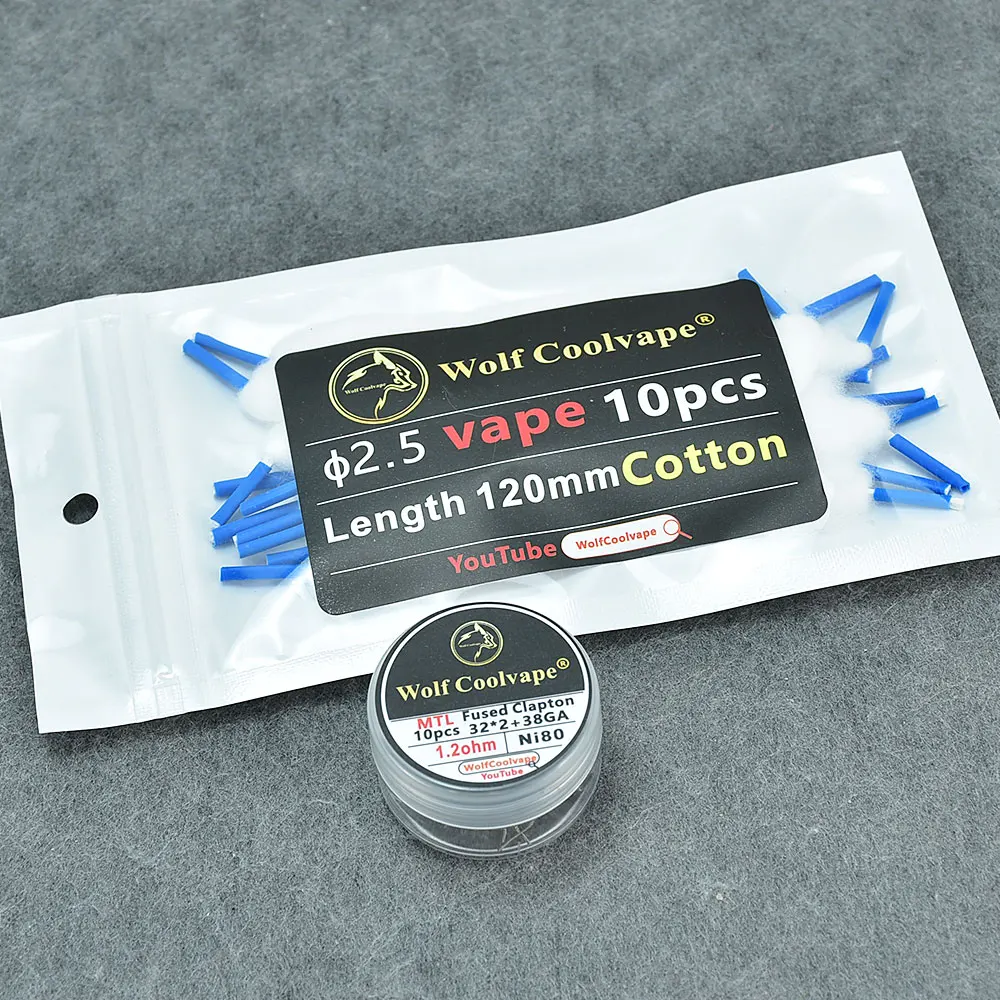 Wolfcoolvape NI80 fil chauffan - Vape Coil Replacement avis et prix